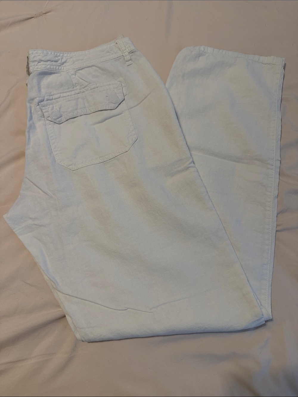 Nine West White Linen Pants